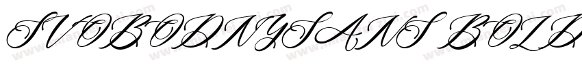 SvobodnySans Bold Ob字体转换